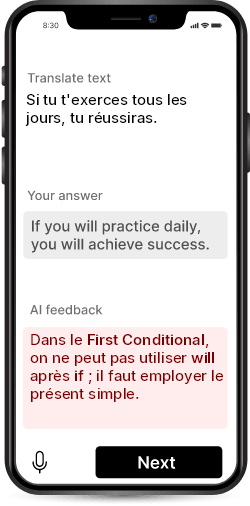 Entraîneur de grammaire anglaise