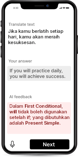 Pelatih tata bahasa Inggris